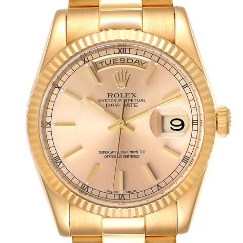 36 mm yellow gold rolex presidential new|Rolex day date president 36mm.